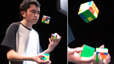 Фото - Рекордсмен, жонглируя тремя кубиками Рубика, сумел собрать их