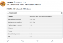 Фото - AMD Athlon Silver 3050U показал свою мощь в 3DMark Performance