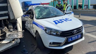 Фото - Патрульный автомобиль попал в ДТП во время погони за пьяным нарушителем