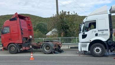 Фото - Под Туапсе дальнобойщик вышел из машины и погиб под колесами своей фуры