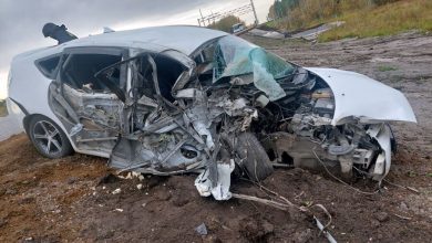 Фото - В Амурской области Toyota Prius въехал в припаркованный дорожный каток