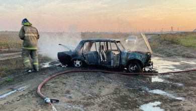 Фото - В Иркутской области мужчина поругался с женой и сжег свой автомобиль на картофельном поле