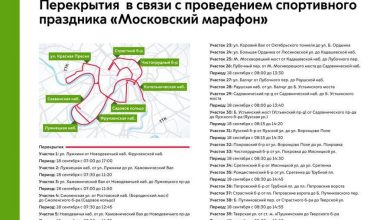 Фото - В Москве ограничат движение в связи с «Московским марафоном»