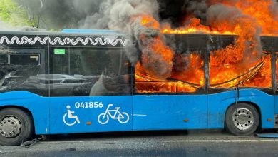 Фото - В Москве произошло огненное ДТП с автобусом и грузовиком