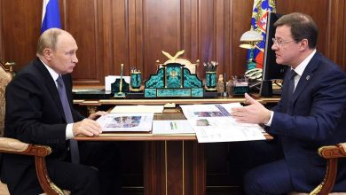 Фото - Путин провел встречу с губернатором Самарской области Азаровым