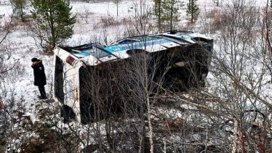 Фото - В Мурманской области перевернулся рейсовый автобус