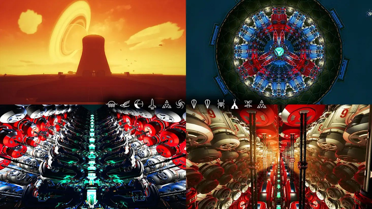  Игроки строили огромные фермы самых разных форм — например, в виде ядерного реактора (источник: reddit.com/user/nmskibbles) 