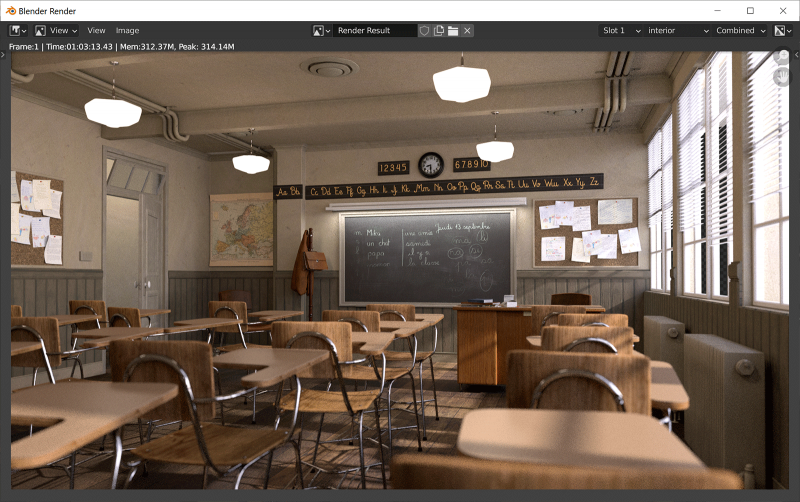 Тест Blender 2.90 classroom