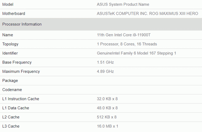 Core i9-11900T