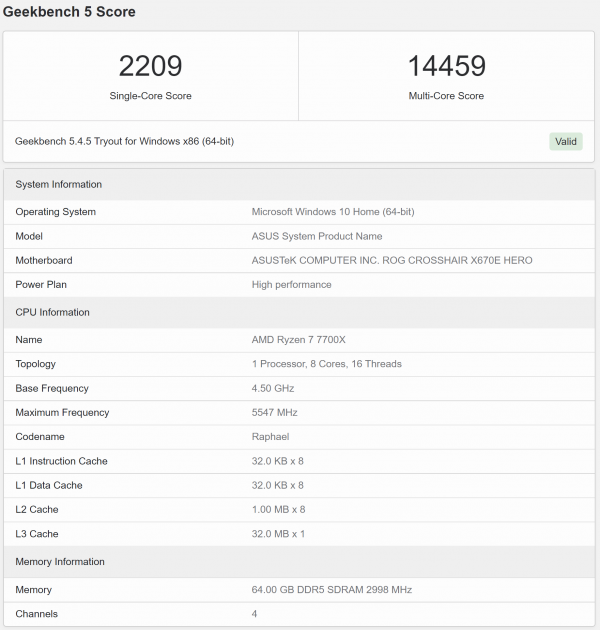  Источник изображения: Geekbench 