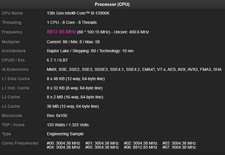  Источник изображения: CPU-Z Validator 